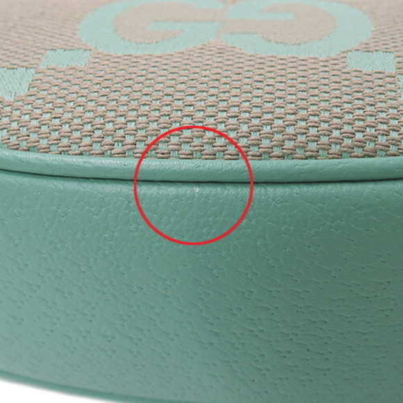 GUCCI Cream Canvas Shoulder Bag - Picture 9 of 12